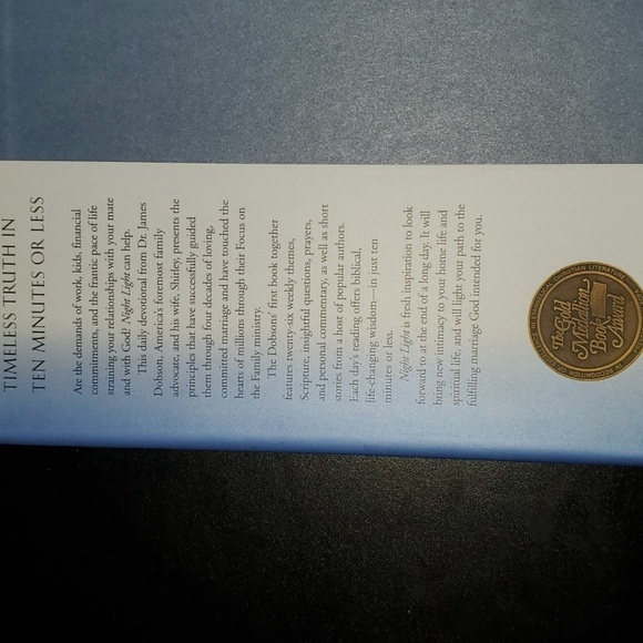 For couples Dr James Dobson book home one size blue encouragement for evening - Picture 5 of 15
